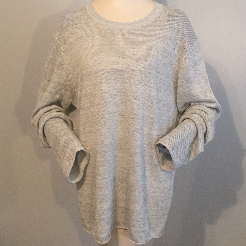 Vince Light Heather Gray Crewneck Sweater